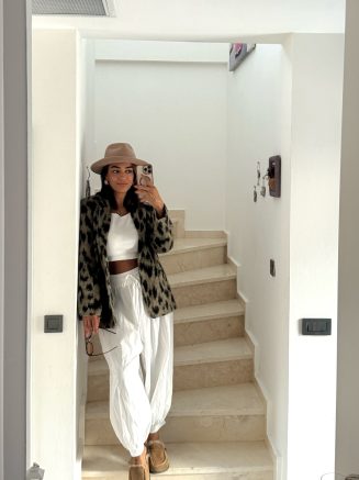 Beyaz Şalvar Pantolon